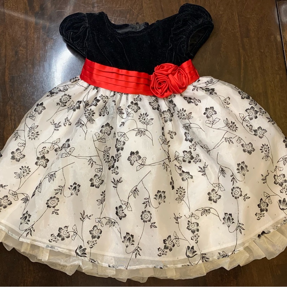 Bonnie Baby Floral Dress Formal Holiday Size 18 Months